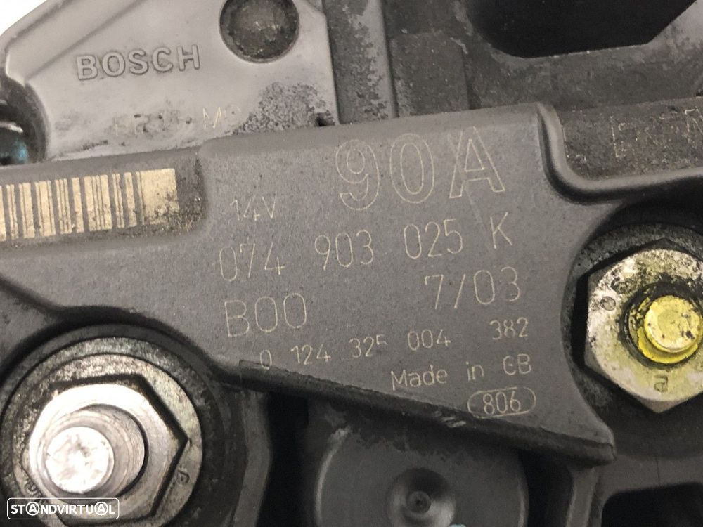 Alternador VW LT 28-46 II 2.5 TDI | 05.99 - 07.06 Usado REF. 074 903 025 K MOTOR... - 5