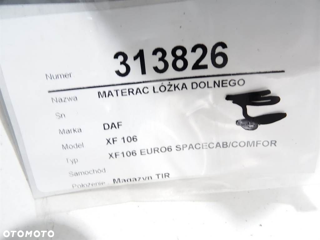 MATERAC ŁÓŻKA DOLNEGO - 279.00 PLN - DAF XF 106 2013-2022 - 6