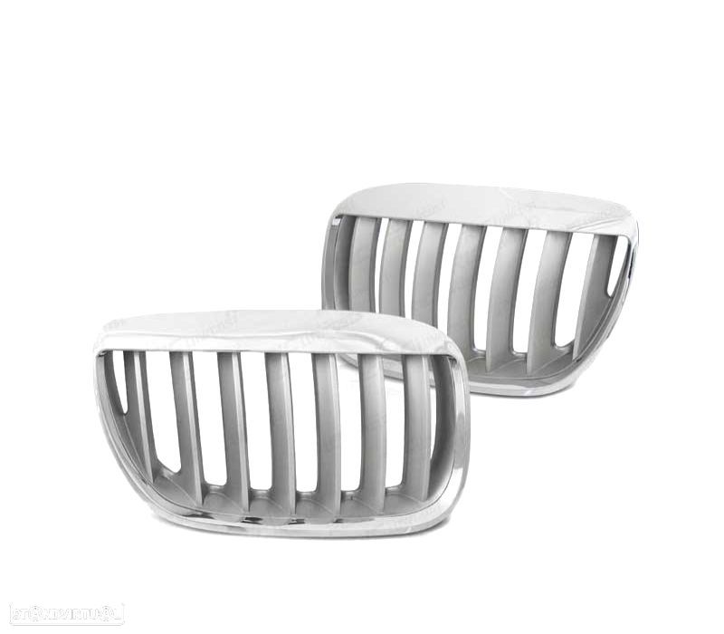 GRELHAS DESPORTIVAS BMW X5 E53 LCI 04-06 TITAN LOOK CINZA CROMADO - 2