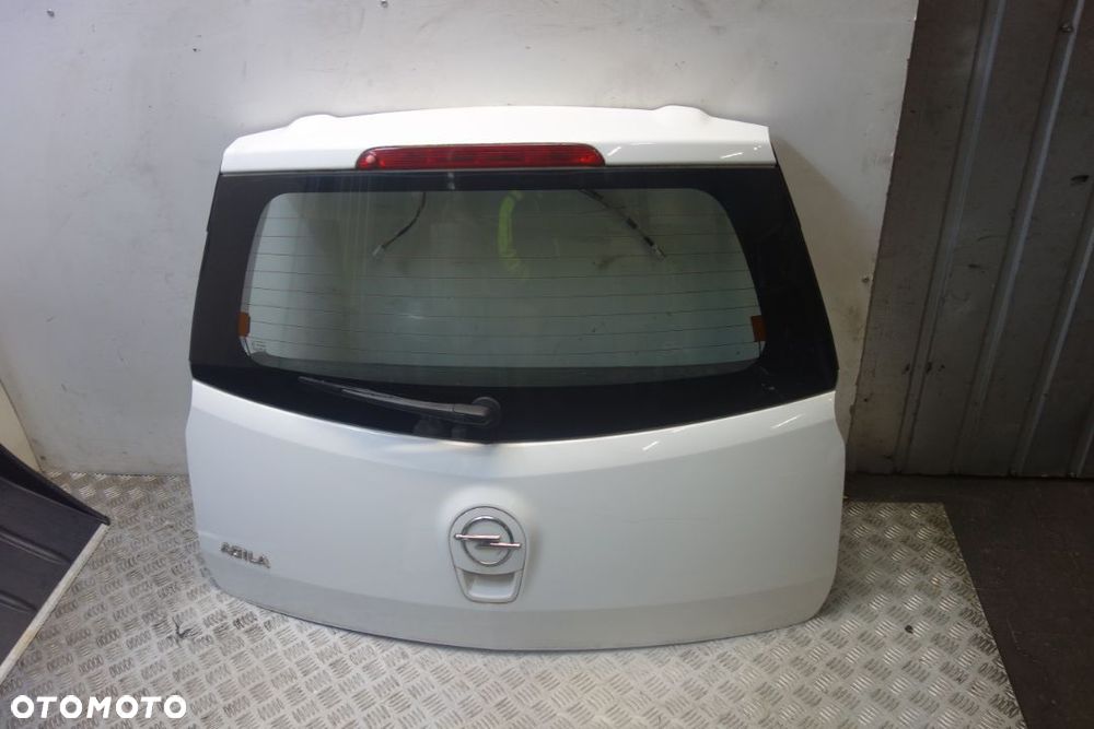 KLAPA BAGAŻNIKA BIAŁA SREBRNA OPEL AGILA B 2013 R - 1