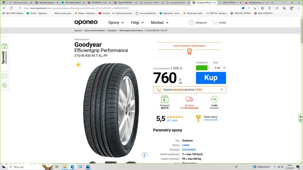 215/45 R20 OPONY GOODYEAR EFFICIENT GRIP DOT22 NOWE - 3
