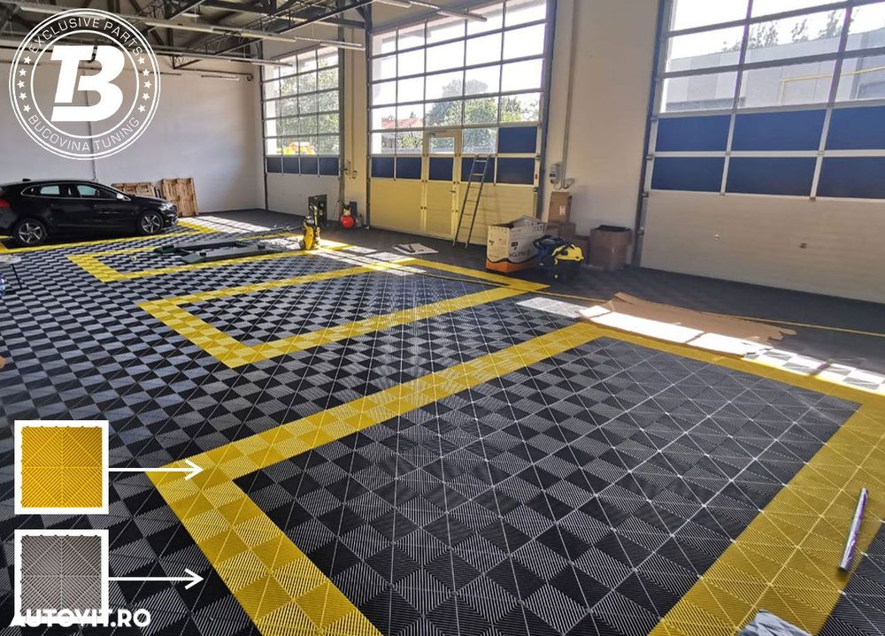 Pardoseala Modulara pentru Garaj si Ateliere Detailing - Galben - 9
