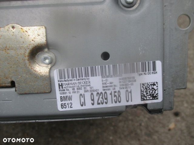 CZYTNIK RADIA NAWIGACJI BMW F10 F11 9239158 - 2