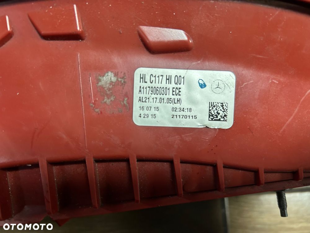 LAMPA LEWA TYLNA MERCEDES CLA A117 W117 LED A1179060301 ORG. - 3