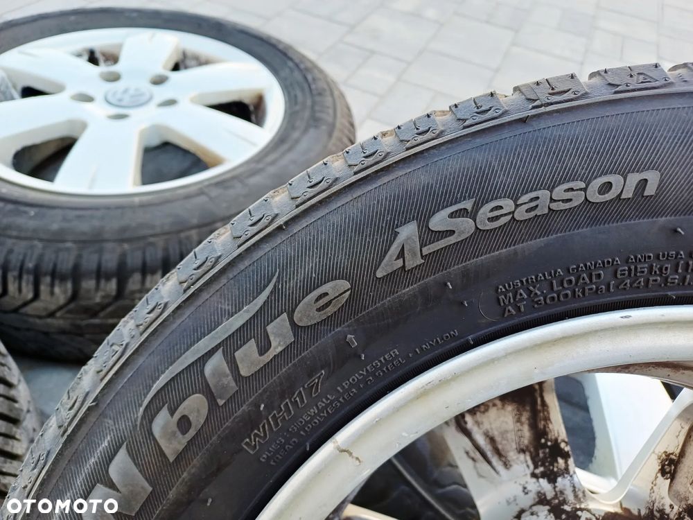 FELGI Z OPONAMI KOŁA ALUMINIOWE VW GOLF V R15 5X112 ET48 57,1 mm OPONY NEXEN R15 195/65 WIELOSEZON NR11 - 10