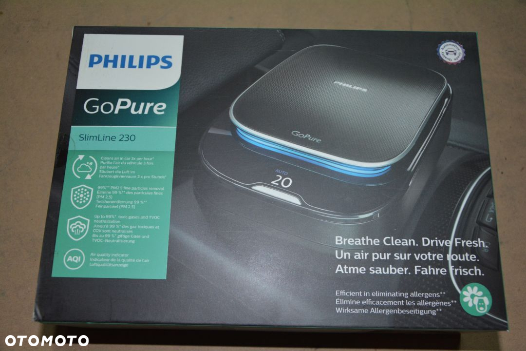 Samochodowy Oczyszczacz Powietrza Philips GoPure SlimLine 230 12 V, usuwa smog - 4