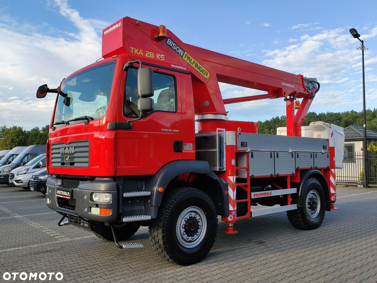 MAN TGM 18.280 4x4 Zwyżka Bison Palfinger TKA 28 Podnośnik Koszowy - 2