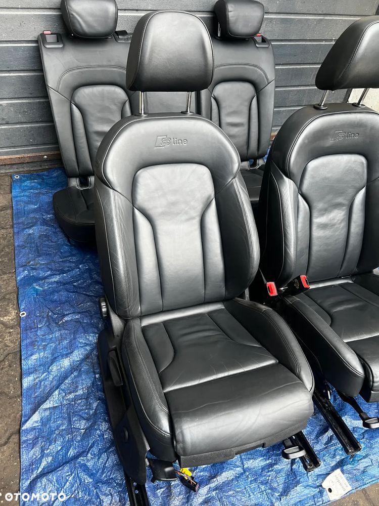 FOTELE AUDI Q3 8u S LINE SKÓRA FOTEL KANAPA GRZANE - 4