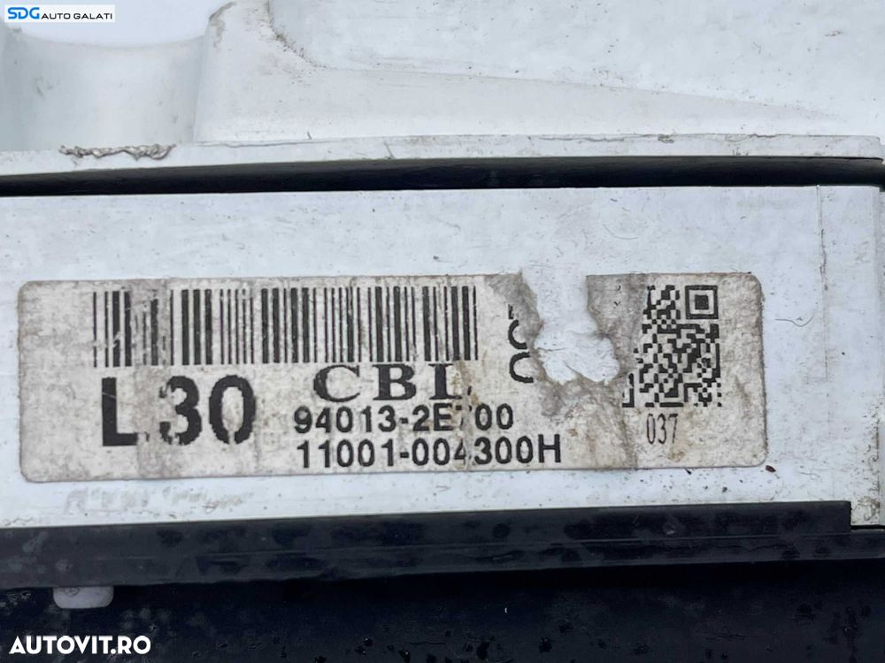 Ceas Ceasuri Cluster Instrumente Bord Hyundai Tucson 2.0 i 2004 - 2009 Cod 94013-2E100 940132E100 11001-004300H [B2996] - 5