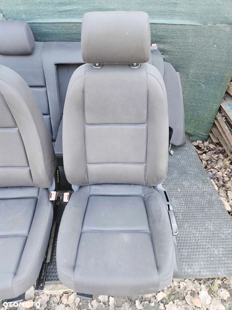 Fotele Fotel Kanapa Składana Welur Czarny Soul Podłokietnik Audi A4 B6 B7 Sedan Kombi Komplet - 3
