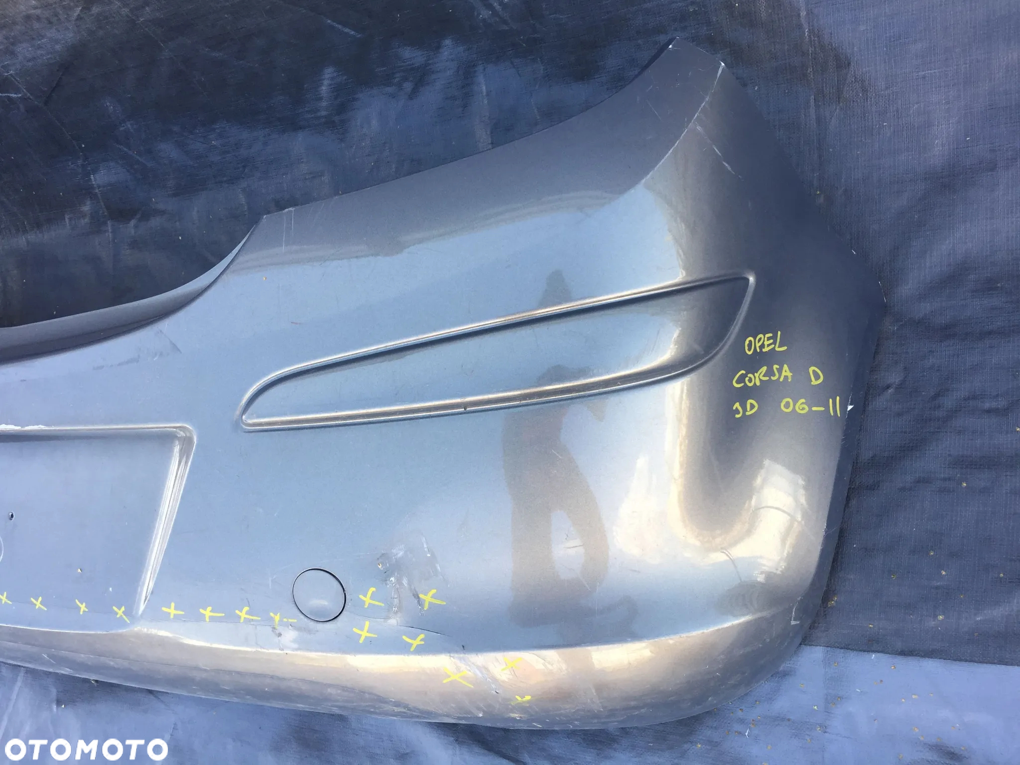 OPEL CORSA D 3D 2006-2011 ZDERZAK TYLNY TYŁ - 7