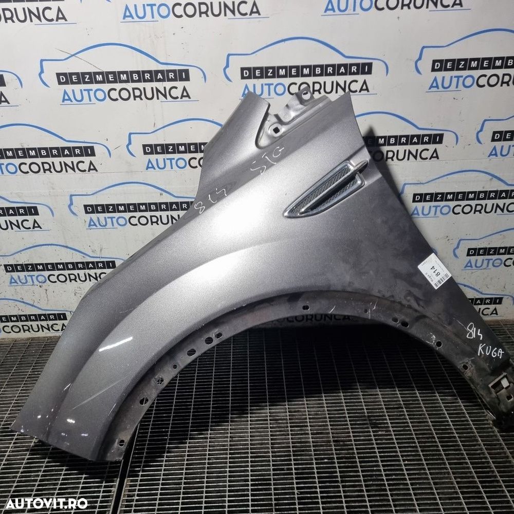 Aripa Stanga Fata Ford Kuga II 2012 - 2014 4 Usi ARGINTIU (814) - 2