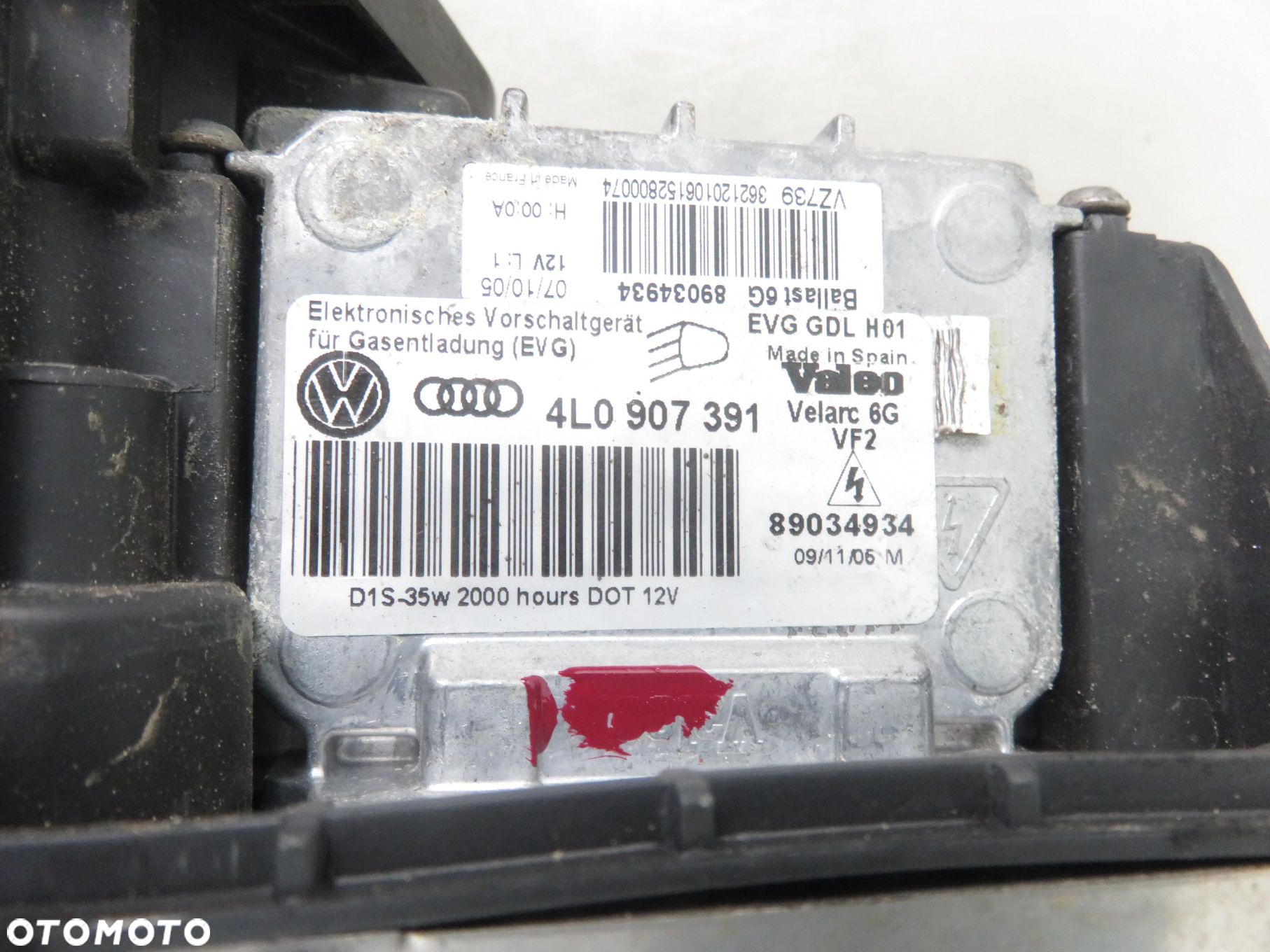 LAMPA LEWA PRZEDNIA AUDI Q7 4L0941003B - 4