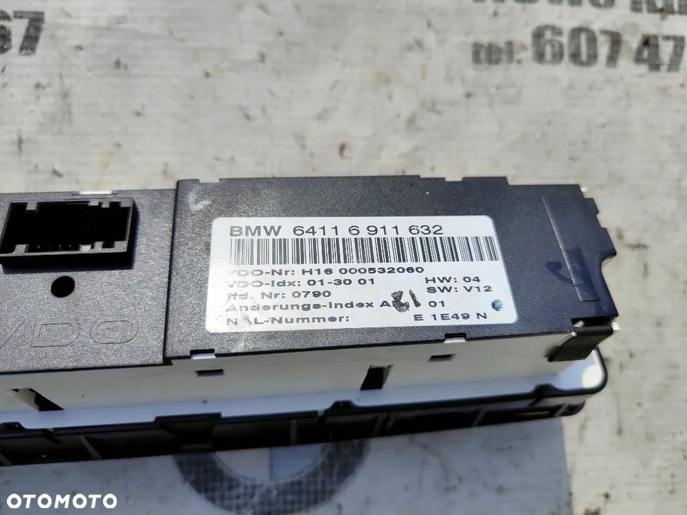 BMW E46 Panel klimatyzacji 6911632 - 4
