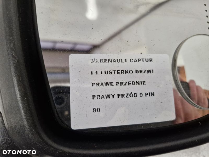renault captur 1 i lusterko drzwi prawe 9 pin - 8