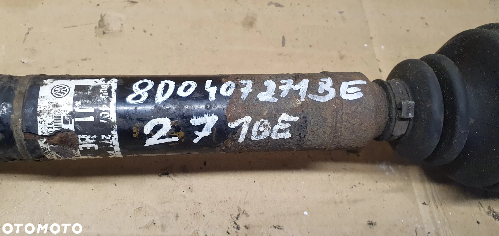 Półoś lewa krótka półośka Audi A4 B5 Automat 8D0407271BE - 7
