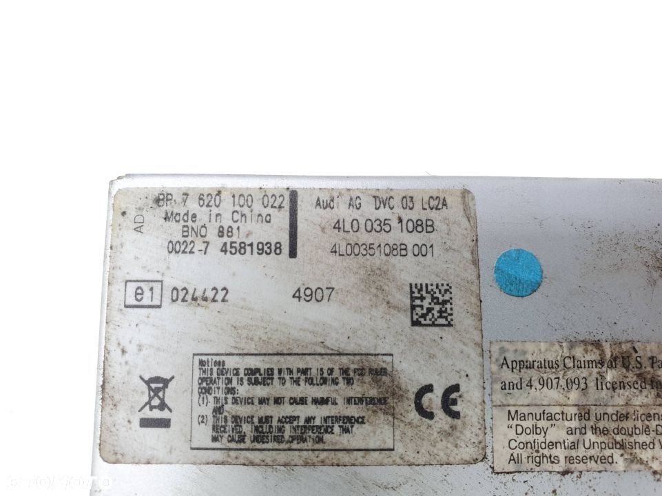 ZMIENIARKA CD AUDI S8 D3 4L0035108B - 3