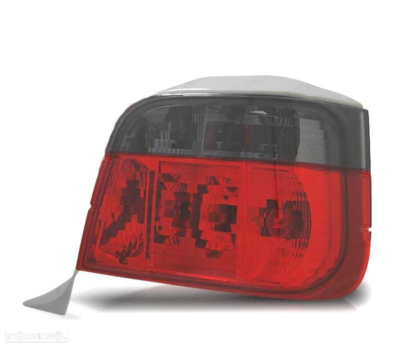 FAROLINS TRASEIROS BMW E36 TOURING 90-99 VERMELHO FUMADO LEX - 2