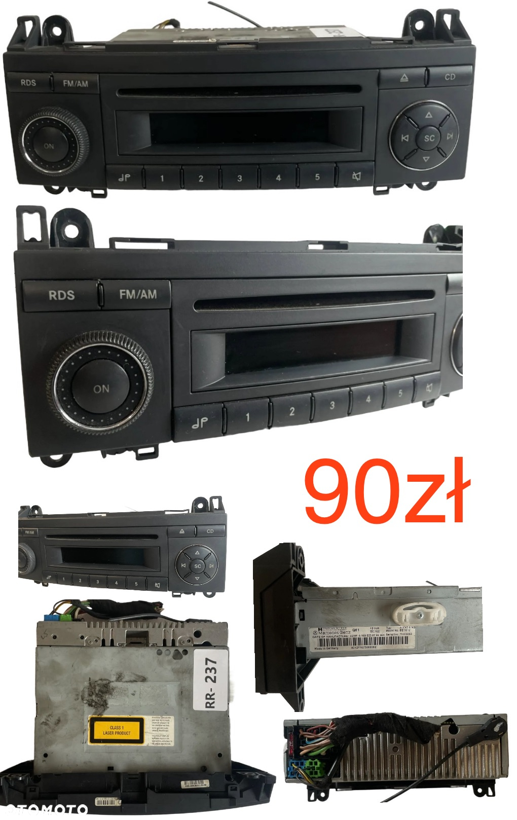Tania Wysyłka 10zł Radio CD Skoda Mercedes W211 W169 HARMAN BECKER  BE9012 Renault Laguna III Audi A6 C5 A4 B6 B7 Citroen С2 2003-2009, СЗ 2002-2009r C4 Peugeot 206, 307 - 10
