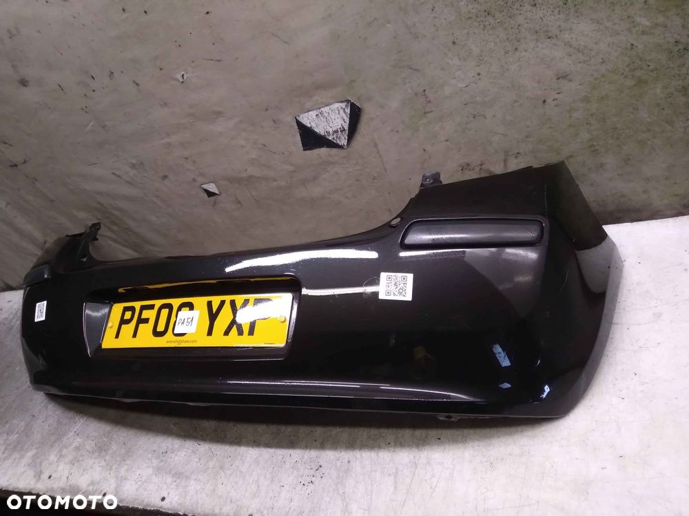 @ ZDERZAK TYŁ TYLNY RENAULT CLIO 3 III NV676 CZARNY HB - 3