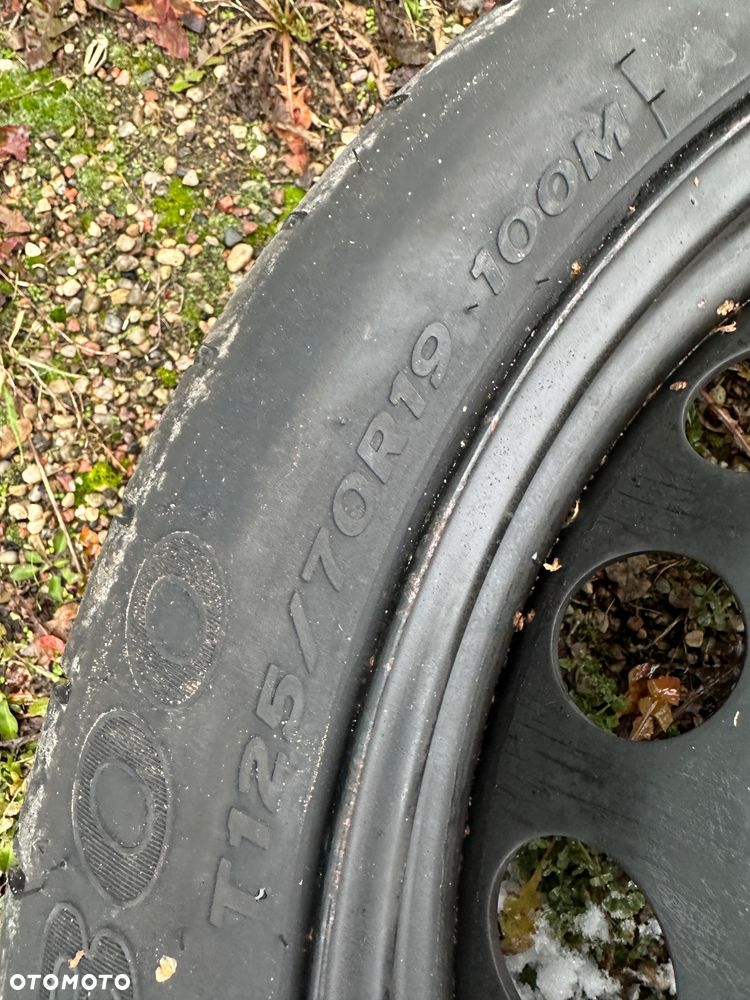 Audi s4 a4 rs4 B8 koło dojazdowe 125/70/19 et28 wkład zapas lewarek - 3
