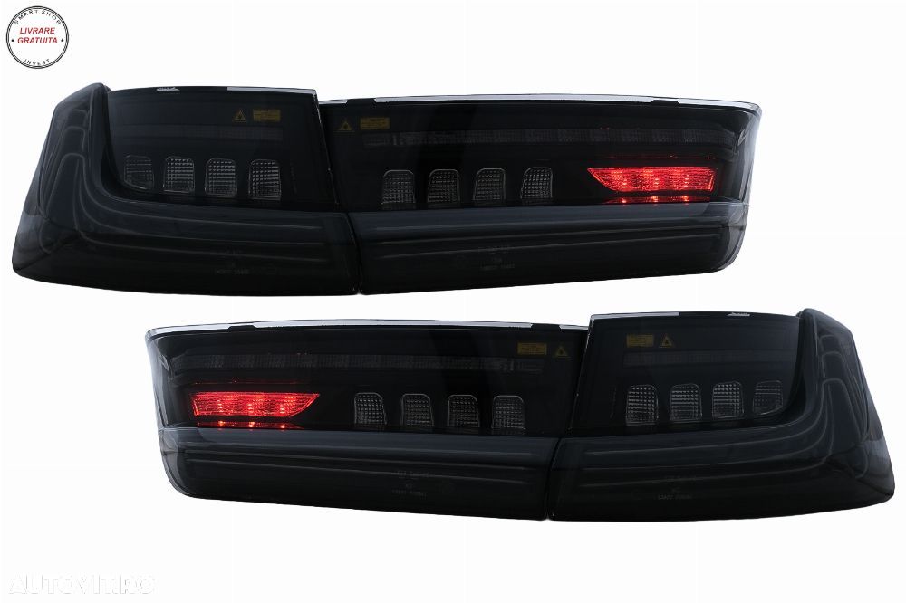 Stopuri LED BMW Seria 3 G20 Sedan (2018-2022) Aspect Laser Negru- livrare gratuita - 10