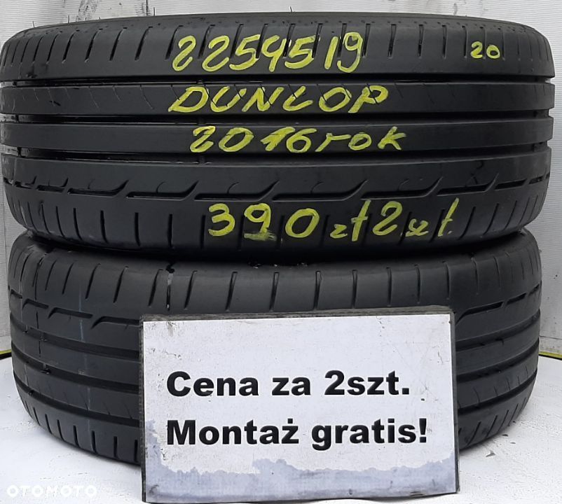 225/45/19 cena za 2 szt. Dunlop letnie* WA-wa centrum - 1