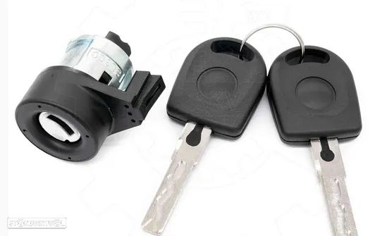 Canhão da ignição com chaves Audi A3 8L Seat Ibiza 6L Vw Transporter T4 T5 Polo 9N 6R - 1
