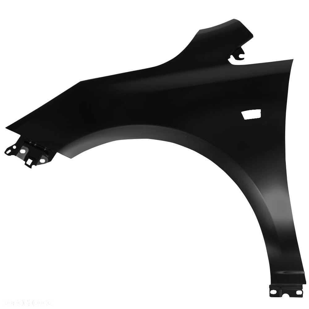 BLU Błotnik OPEL CORSA E Z20R lewy czarny 14-19 przód SaphirSchwarz - 2