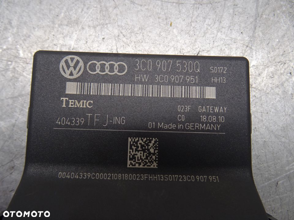 VW PASSAT B6 2.0 TDI MODUŁ STEROWNIK GATEWAY 3C0907530Q / 3C0907951 - 2