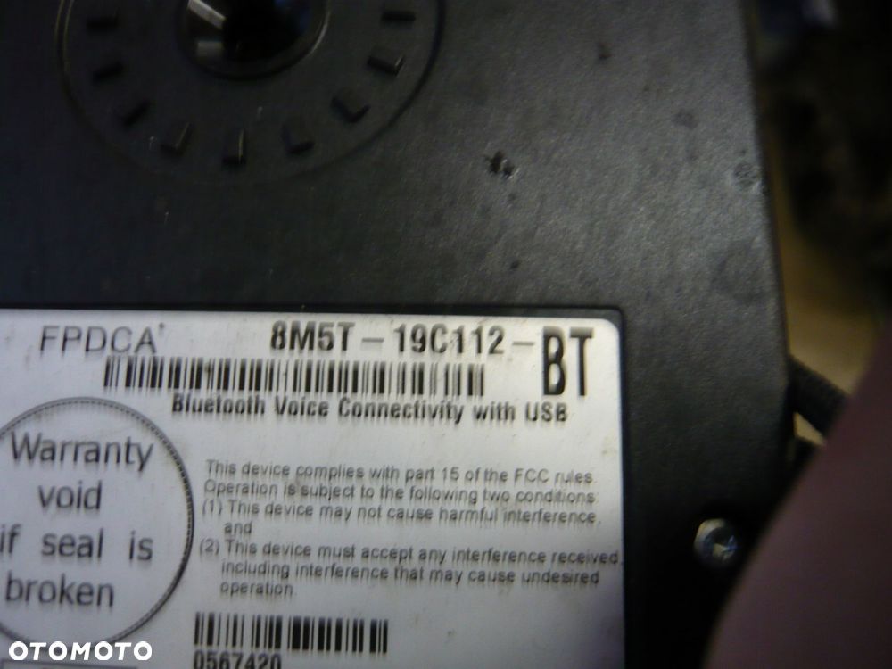 moduł bluetooth 8m5t-19c112-bt ford focus mk3 - 2