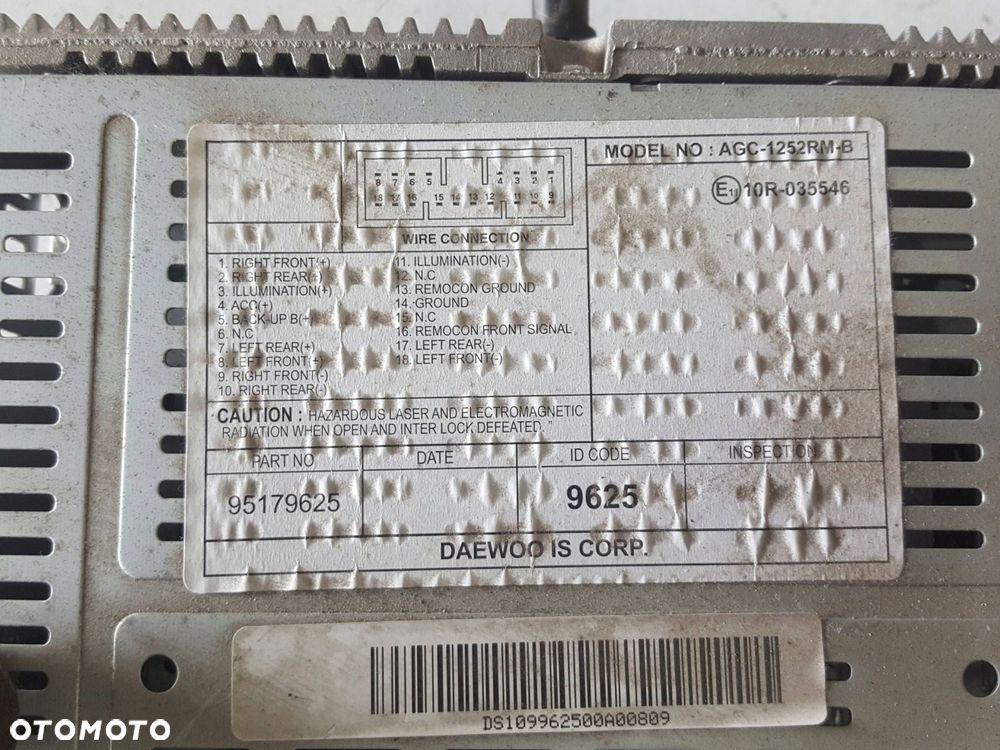 CHEVROLET SPARK III M300 09-13r RADIO CD RADIOODTWARZACZ - 5