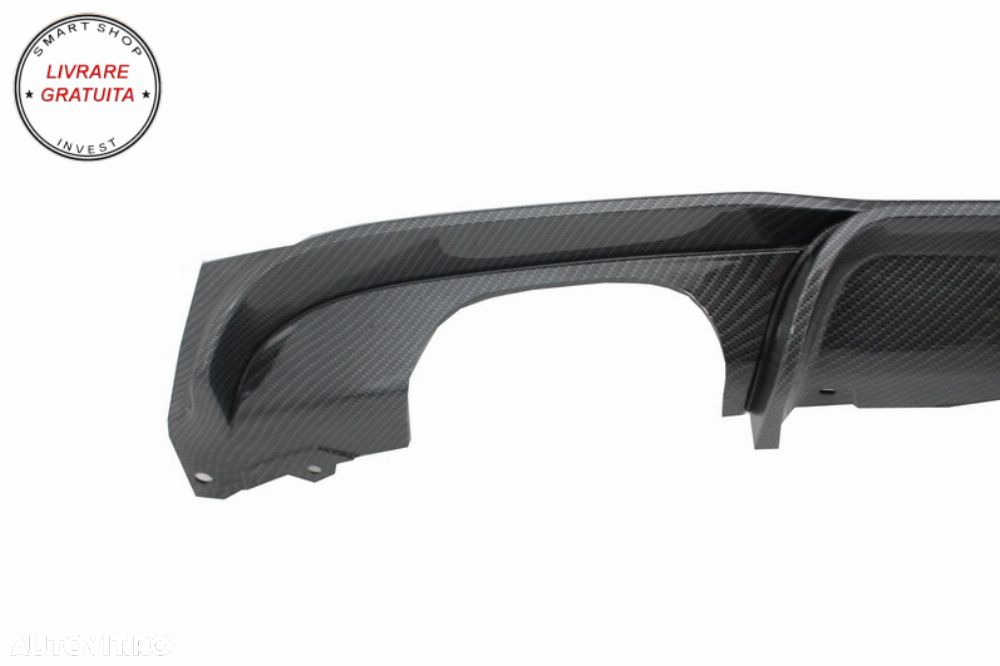 Difuzor Bara Spate Carbon Evacuare Stanga BMW Seria 3 F30 F31 (2011-up) M Performa- livrare gratuita - 4