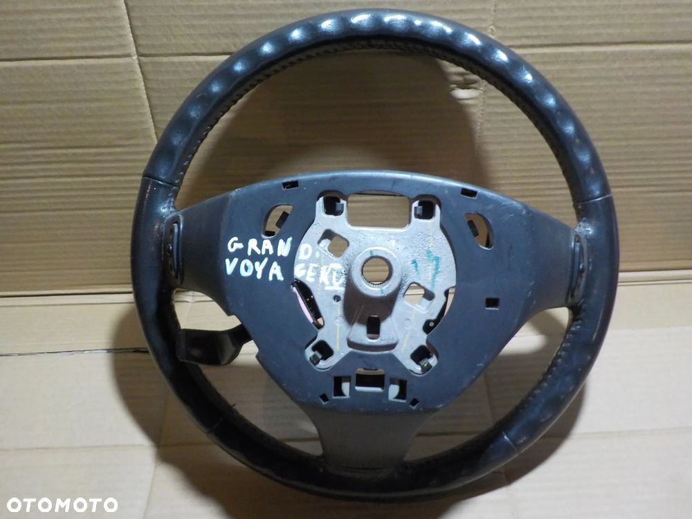 CHRYSLER GRAND VOYAGER V KIEROWNICA CZARNA SKÓRA MULTIFUNKCJA - 5