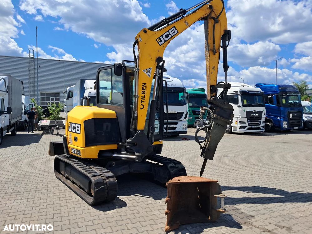 JCB 57 C-1 MINIEXCAVATOR SENILE CAUCIUC CUPA ULTIMAX SI PICON TECNA - 1