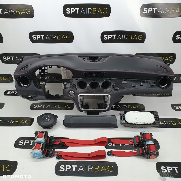 MERCEDES W117 CLA AMG LIFT  DESKA ROZDZIELCZA KONSOLA KOKPIT PULPIT PODUSZKI AIRBAG AIR BAG PASY KIT SET - 1