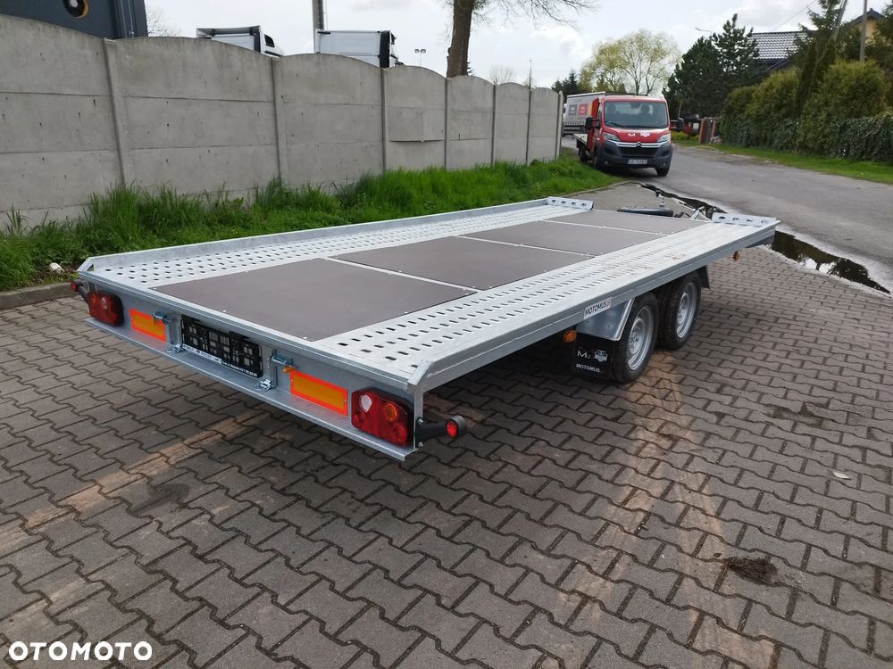 Niewiadów Laweta Niewiadów Mars SM 4,5x2,1m płaska wypełniona sklejką DMC 2700kg 2 osie koła 195R13C spawana rama mocna - 5