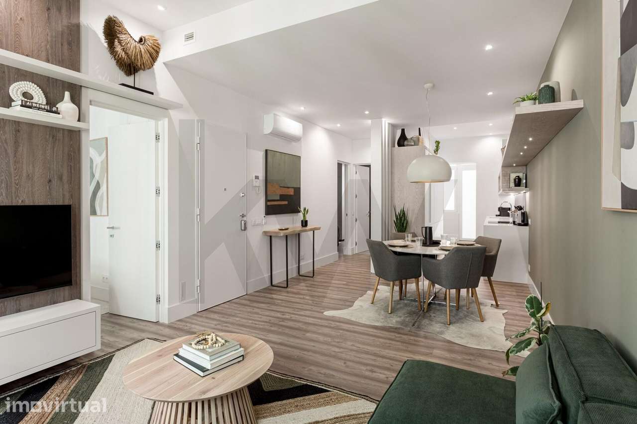 Apartamento T2 com 100 m2 junto ao Jardim do Príncipe Real - Licença A - Grande imagem: 3/25