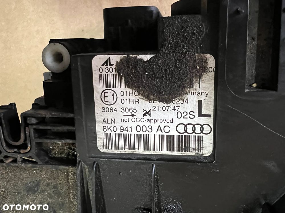 Lampa lewy przód przednia lewa Audi A4 B8 Lift UK 8K0941003AC - 6