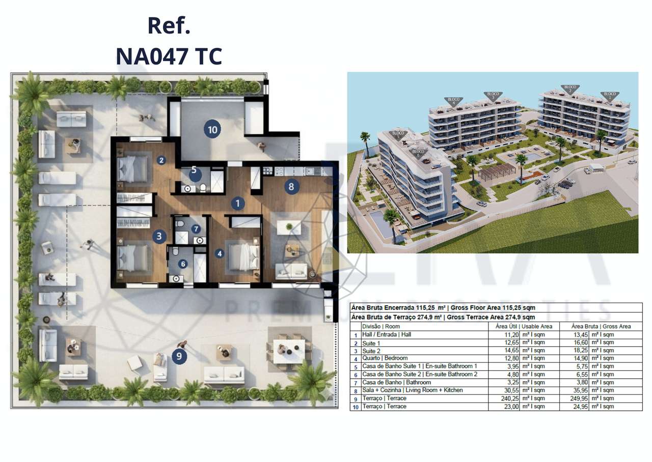 T3 COM 390m2 e BOX PARA 3 VIATURAS NO HORUS RESIDENCE - PRAIA DA ROCHA - Grande imagem: 3/41