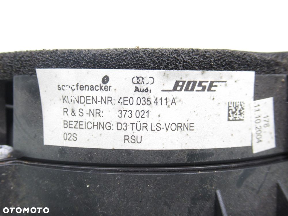 GŁOŚNIKI BOSE SUBWOOFER AUDI A8 D3 4E0035412A 4E0035411A 4E0035411H - 10