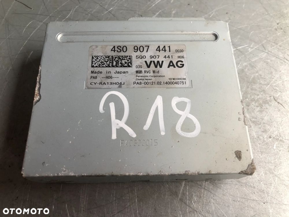 R18. Moduł Sterownik Kamery Cofania 4S0907441 Audi A8 D4 A6 C7 - Gwarancja Wysyłka - 1
