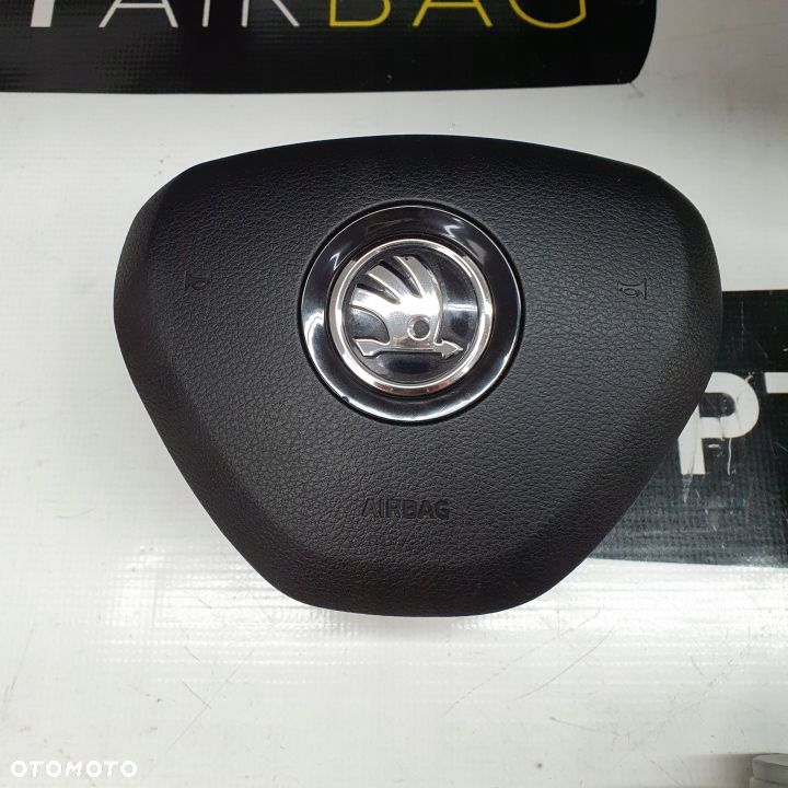 SKODA OCTAVIA III 3 5E0 DESKA ROZDZIELCZA KONSOLA KOKPIT PULPIT PODUSZKI AIRBAG AIR BAG PASY KIT SET - 5