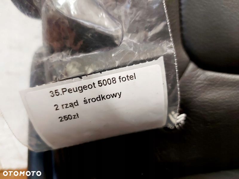 PEUGEOT 5008 1 I FOTEL II 2 RZĄD ŚRODKOWY SKÓRA - 5