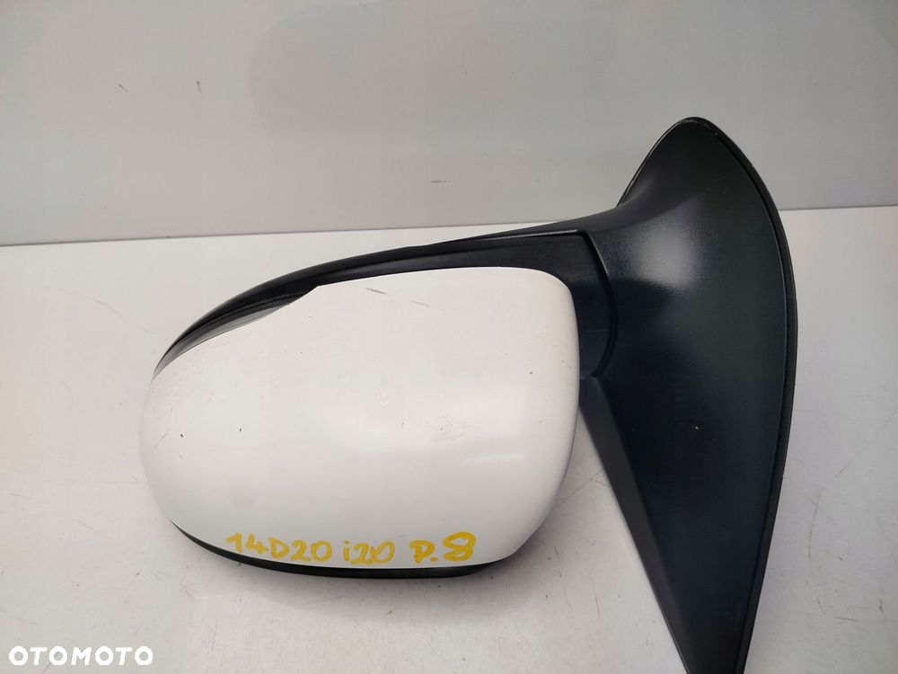 hyundai i20 i lift 8 pin 12r- lusterko lewe zewnętrzne phw - 1
