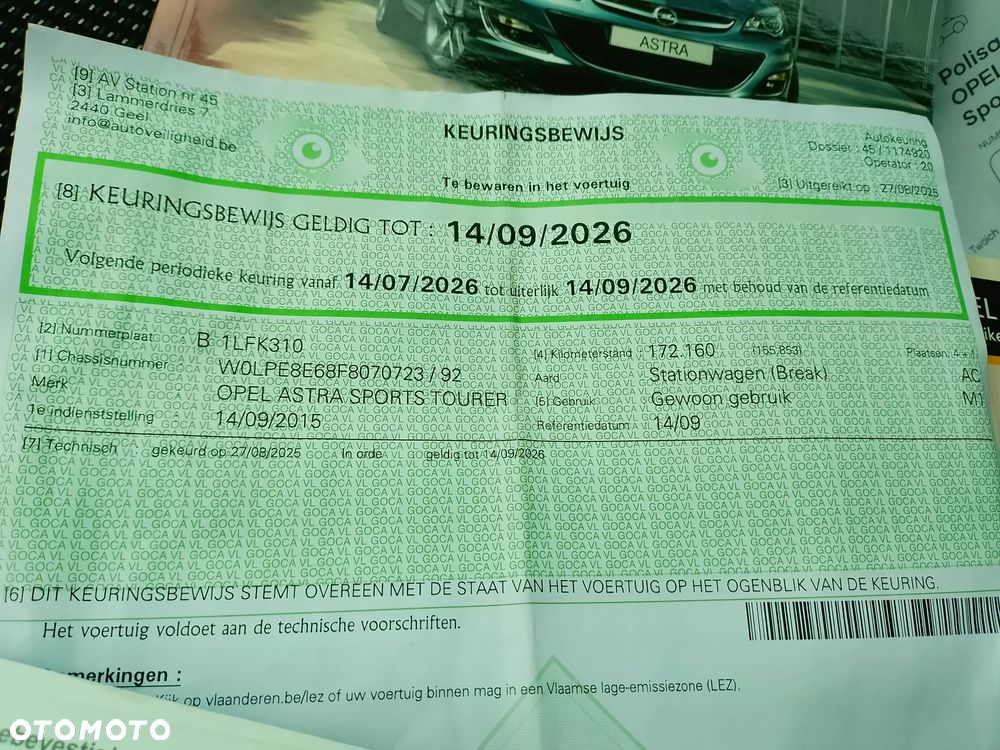 Opel Astra 1.6 CDTI DPF ecoFLEX TourerStart/Stop Exklusiv - 34