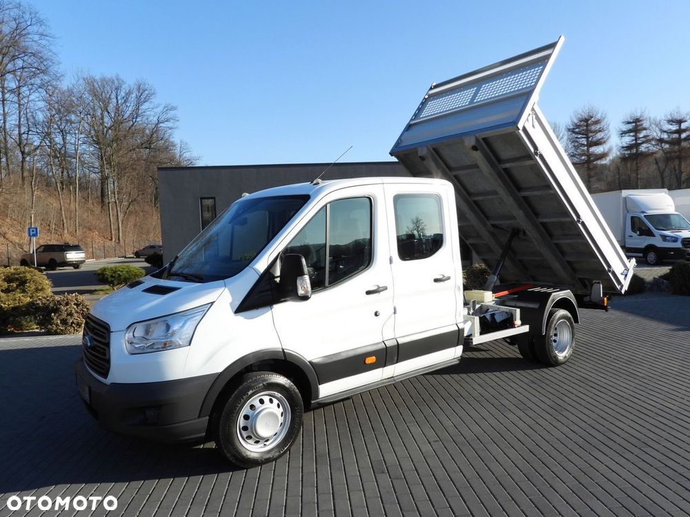 Ford TRANSIT WYWROTKA PODWÓJNA KABINA DOKA 6 MIEJSC TEMPOMAT LEDY BLIŹNIACZE KOŁA KLIMATYZACJA  170KM - 18