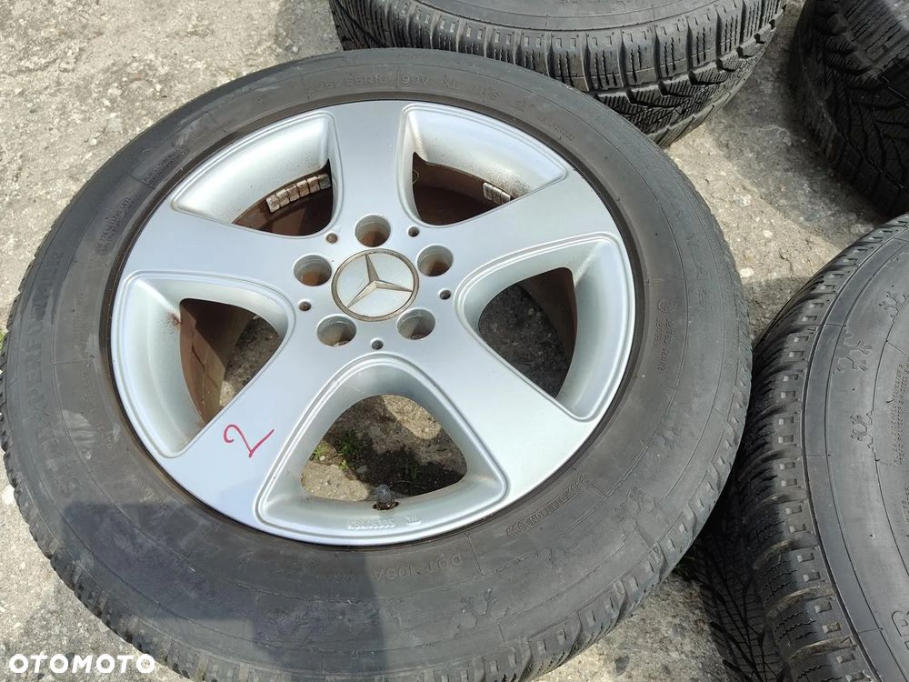 MERCEDES W211 VITO FELGI Aluminiowe Koła ZIMA 5X112 +opony zimowe 6-7mm - 8