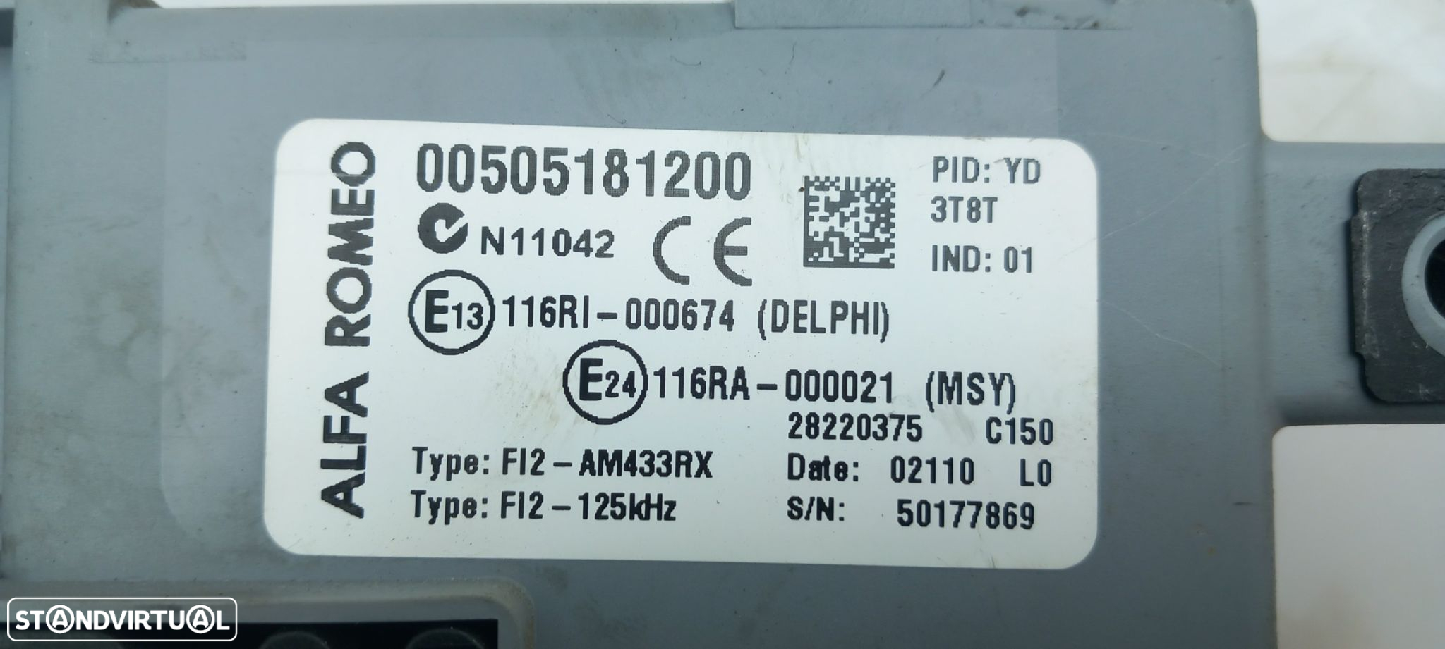 Caixa fusíveis / SAM / BSI ALFA ROMEO Mito (955_) - 5