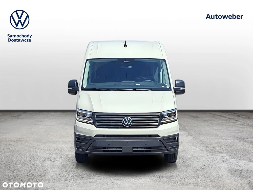 Volkswagen Crafter 35 Furgon, BRYGADÓWKA 7 osobowa, z wysokim dachem silnik: 2,0 l EURO VI SCR 140 KM / skrzynia biegów: Przedni napęd manualna 6-biegowa rozstaw osi: 4490 mm - 9